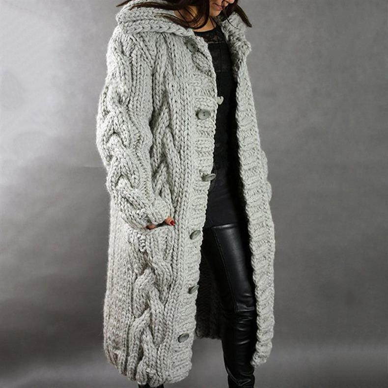 LARA | Elegant Cosy Cable-Knit Coat