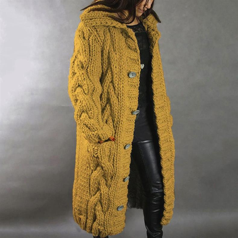 LARA | Elegant Cosy Cable-Knit Coat