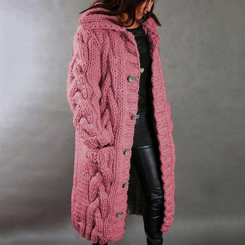 LARA | Elegant Cosy Cable-Knit Coat