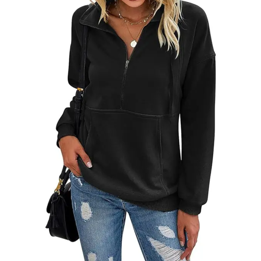 STEVIE | Cozy Half-Zip Fleece Sweatshirt