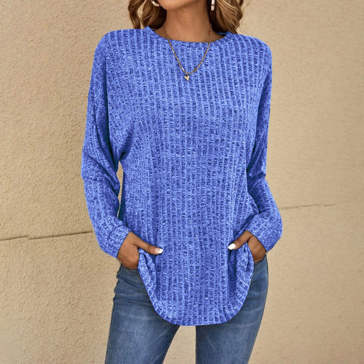 ZOE | Relaxed Fit Cotton Jumper Long Sleeve Crew Neck Sweater