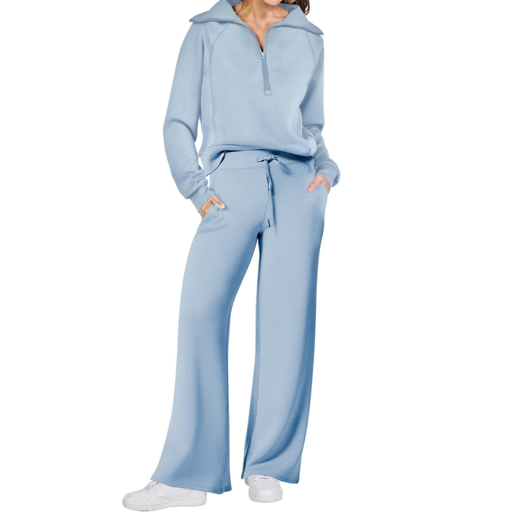 MAYA |  Wide Leg Sweatsuit Set