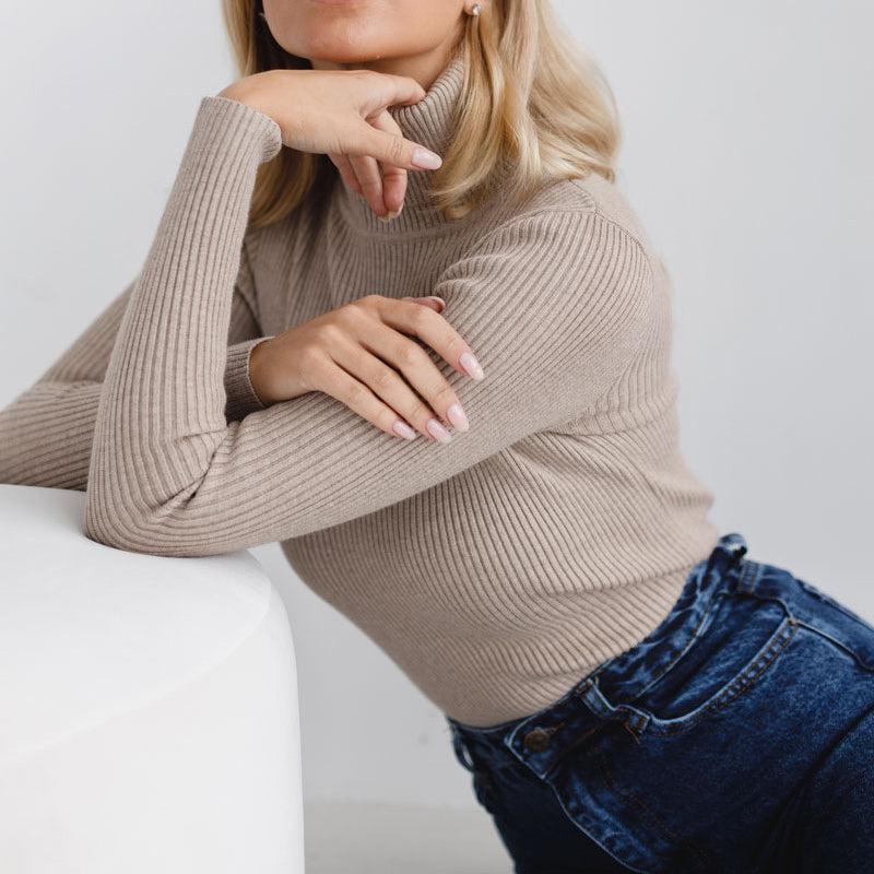 MAEVA | Ribbed Turtleneck Sweater