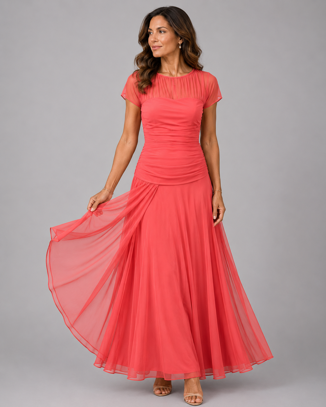 LORENZA | Elegant Chiffon Dress
