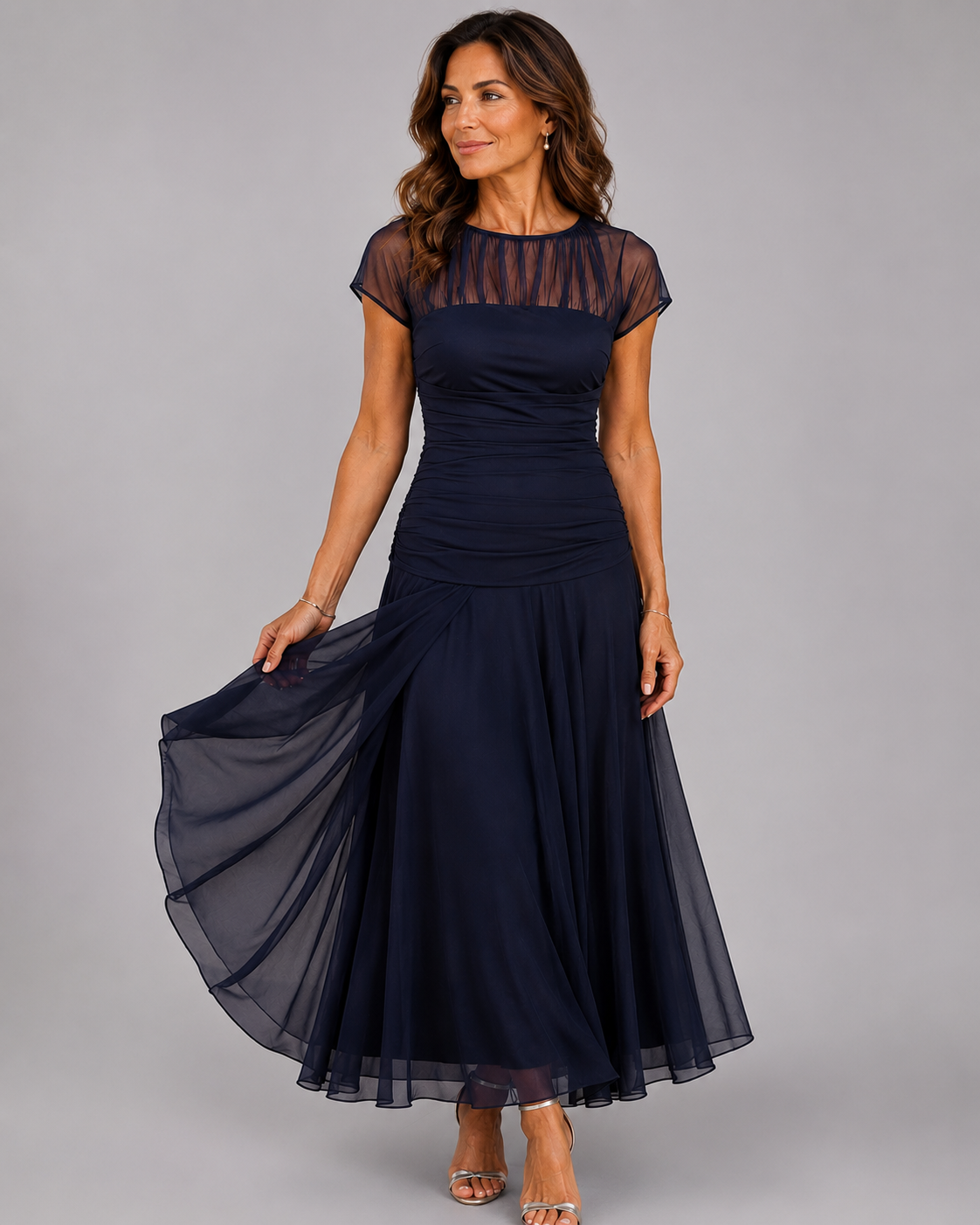 LORENZA | Elegant Chiffon Dress