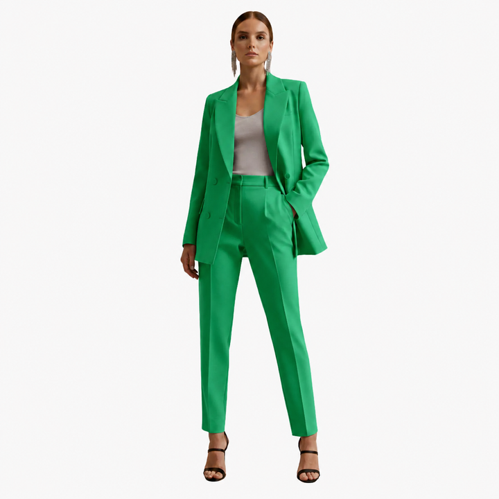 VIOLA | Women's Blazer Suit Set Double Breasted