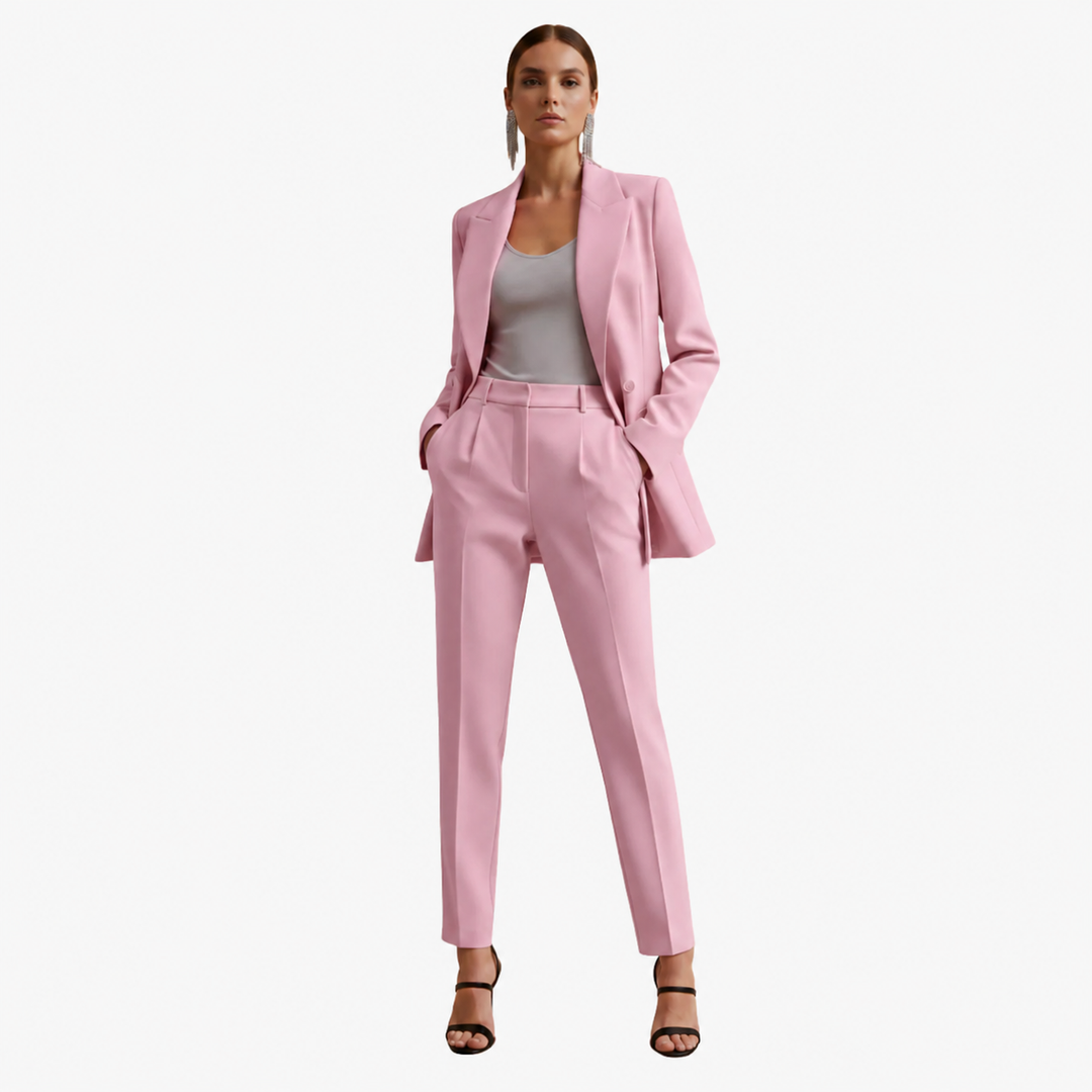 VIOLA | Women's Blazer Suit Set Double Breasted
