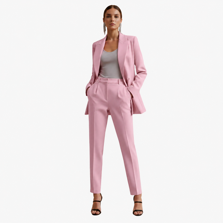 VIOLA | Women's Blazer Suit Set Double Breasted