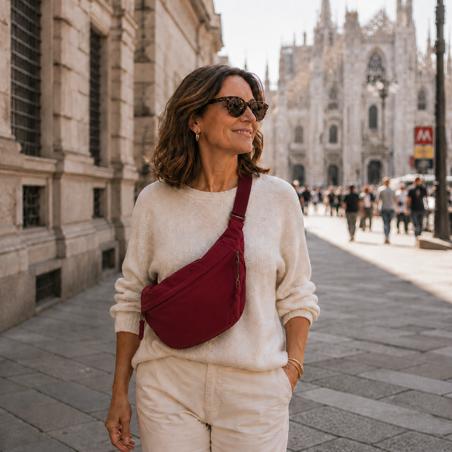 ROSSA | Burgundy Crossbody Bag