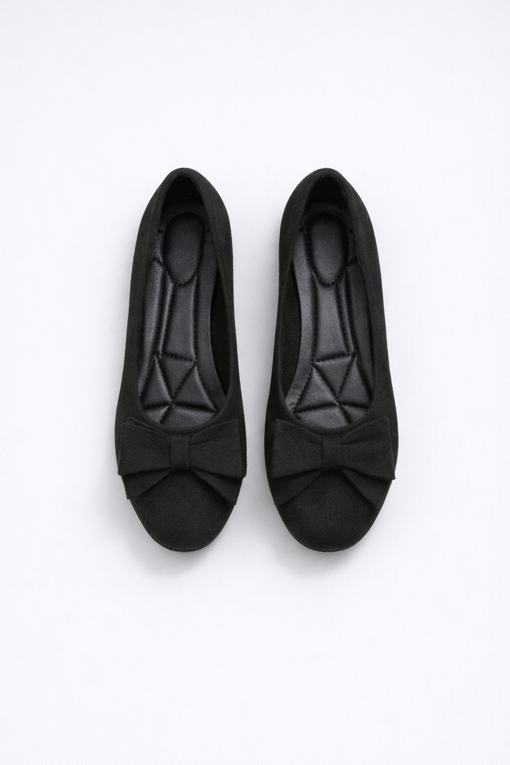 ALISHA | Elegant Velvet Ballerinas with Bow Detail