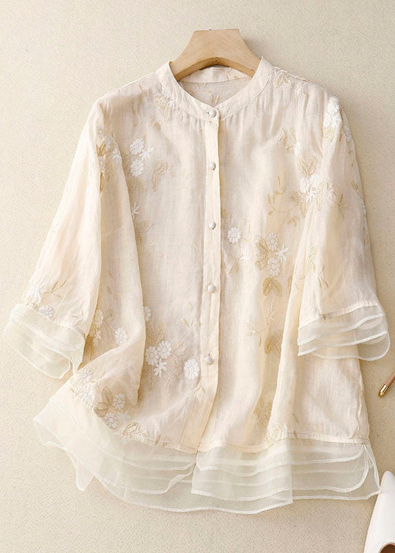 SHAYNE | Embroidered Floral Blouse