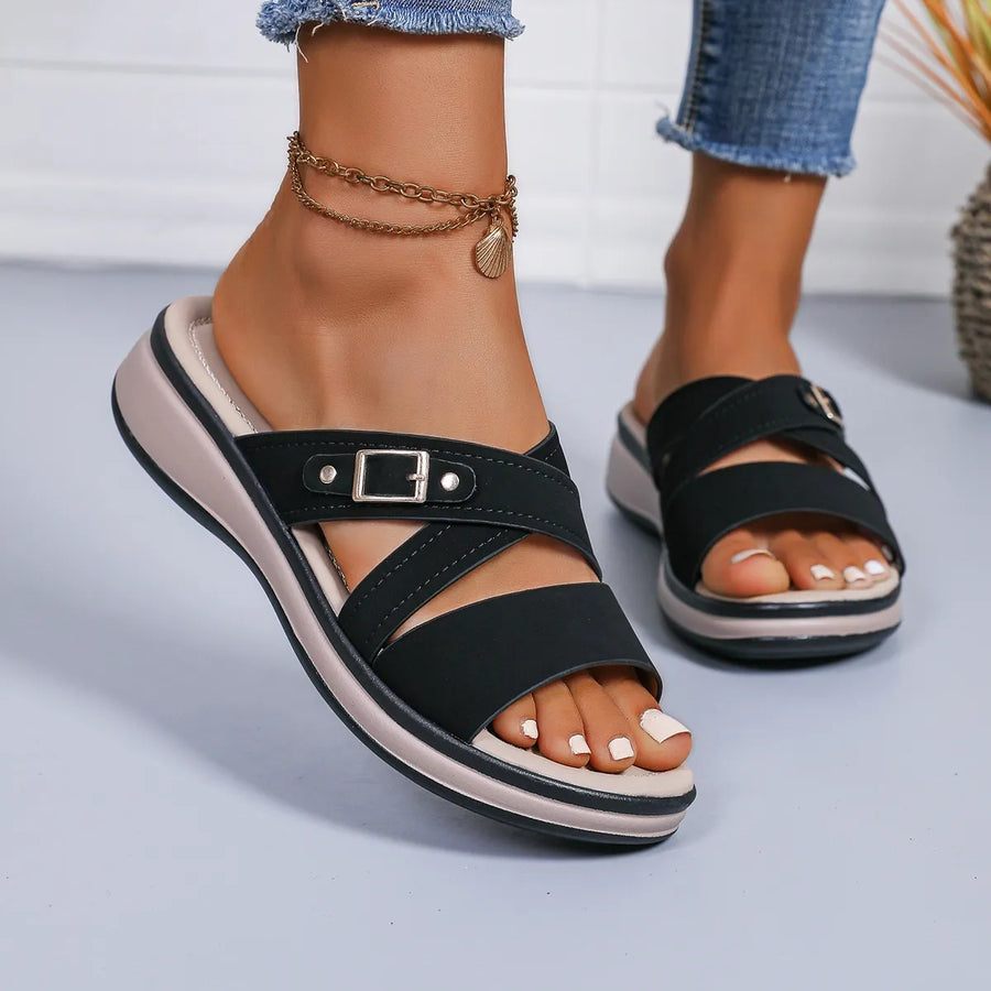 LEONIA | Casual Wedge Sandals