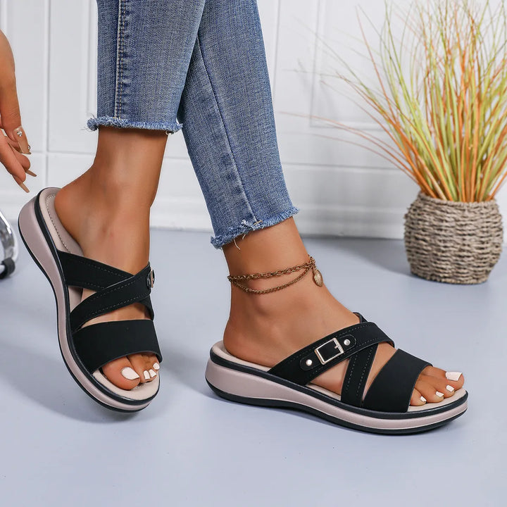 LEONIA | Casual Wedge Sandals
