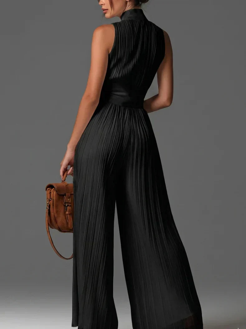ZAKIRA | Elegant Pleated Jumpsuit