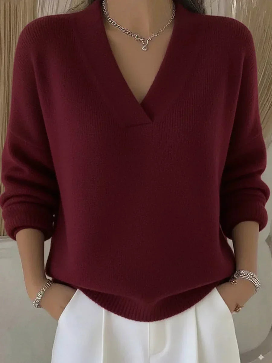 ANDREA | V-Neck Blouse