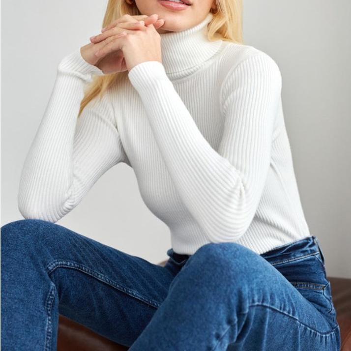 MAEVA | Ribbed Turtleneck Sweater