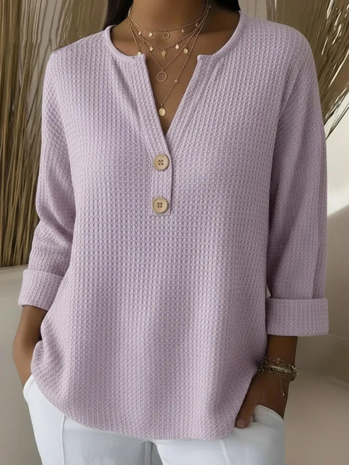 FELICE | V-Neck Polo Sweater