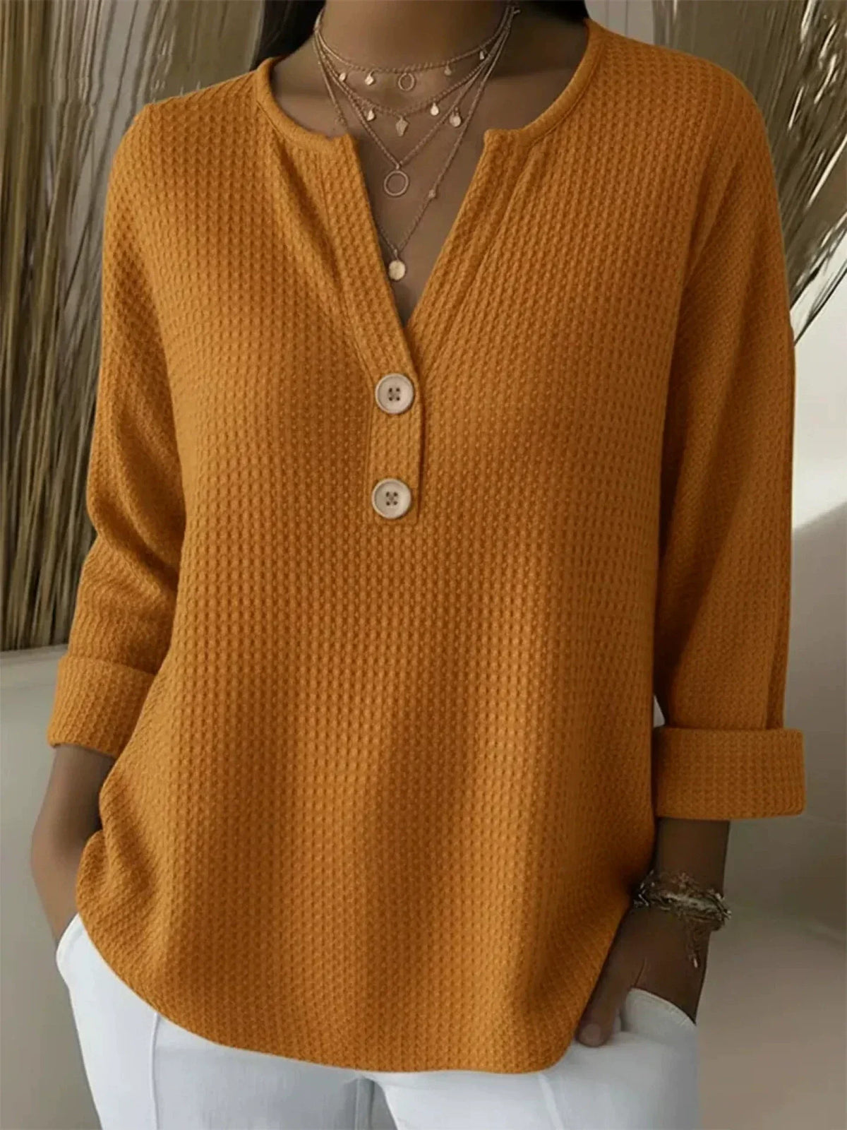FELICE | V-Neck Polo Sweater