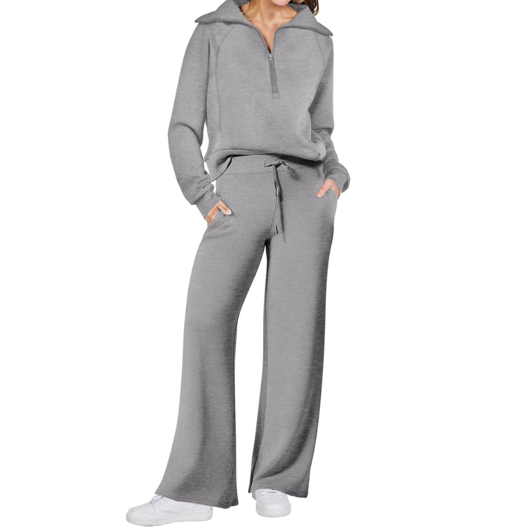 MAYA |  Wide Leg Sweatsuit Set