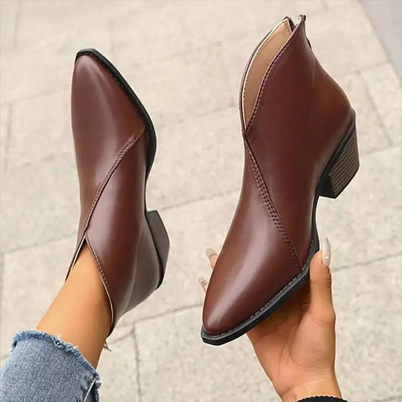 EVELYN | Ankle Boots with Platform Heel
