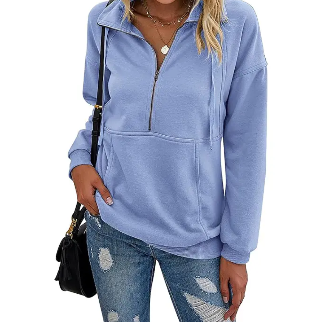 STEVIE | Cozy Half-Zip Fleece Sweatshirt