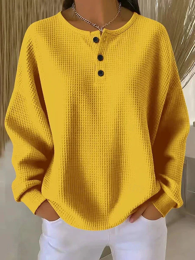 AVA | Loose-Fitting Blouse with Buttons