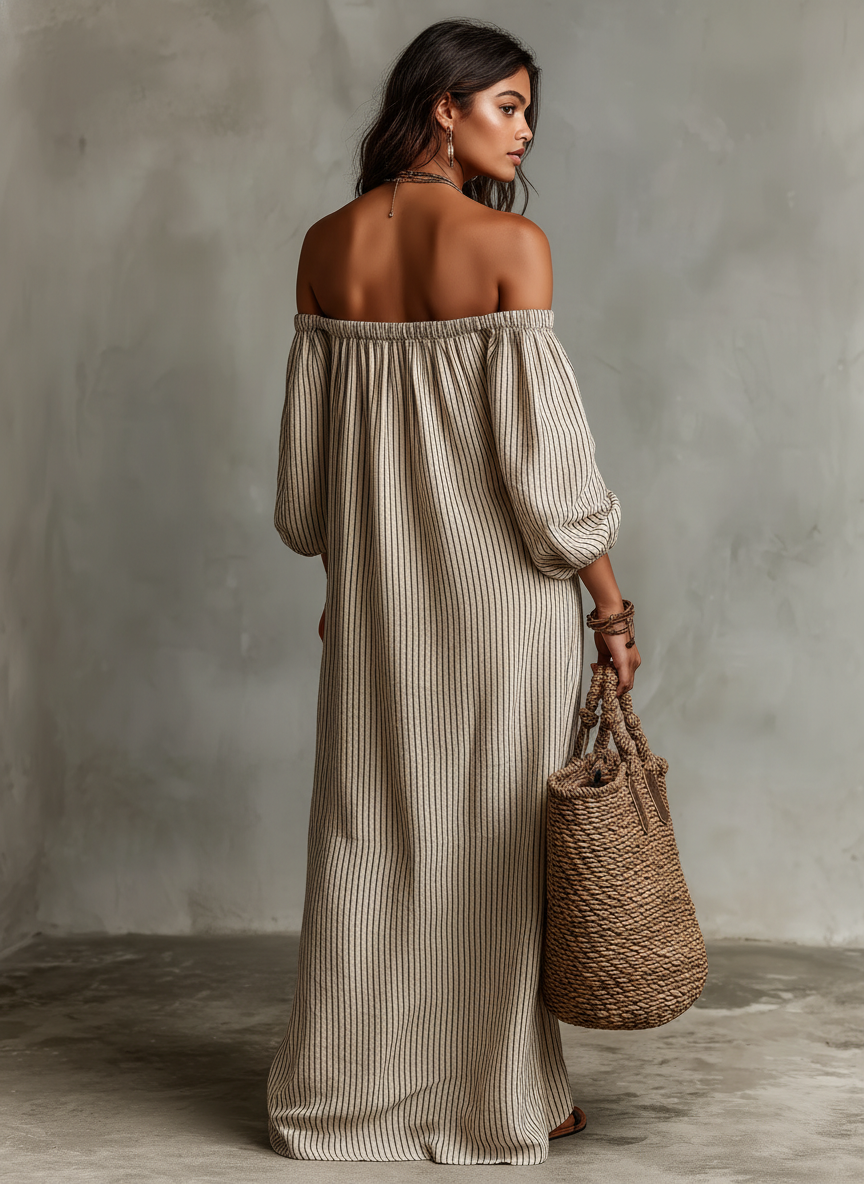 CARMEN | Long Off-Shoulder Dress