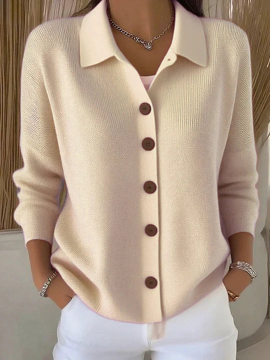 KYLA | V-Neck Cardigan with Collar