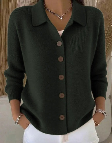 KYLA | V-Neck Cardigan with Collar