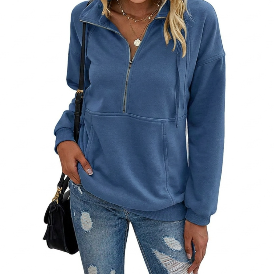 STEVIE | Cozy Half-Zip Fleece Sweatshirt