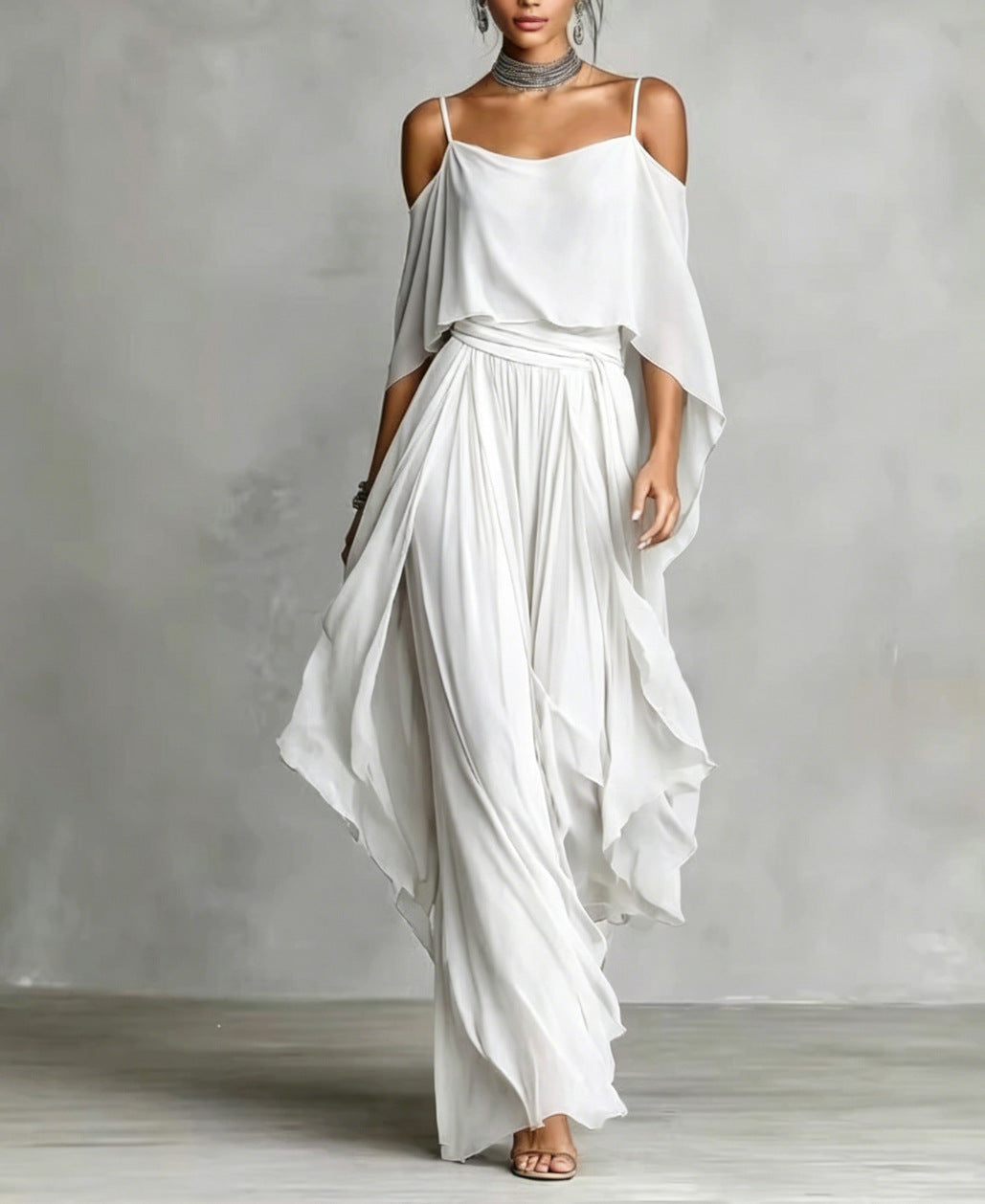 DHELIA | Off-Shoulder Two-Piece Set