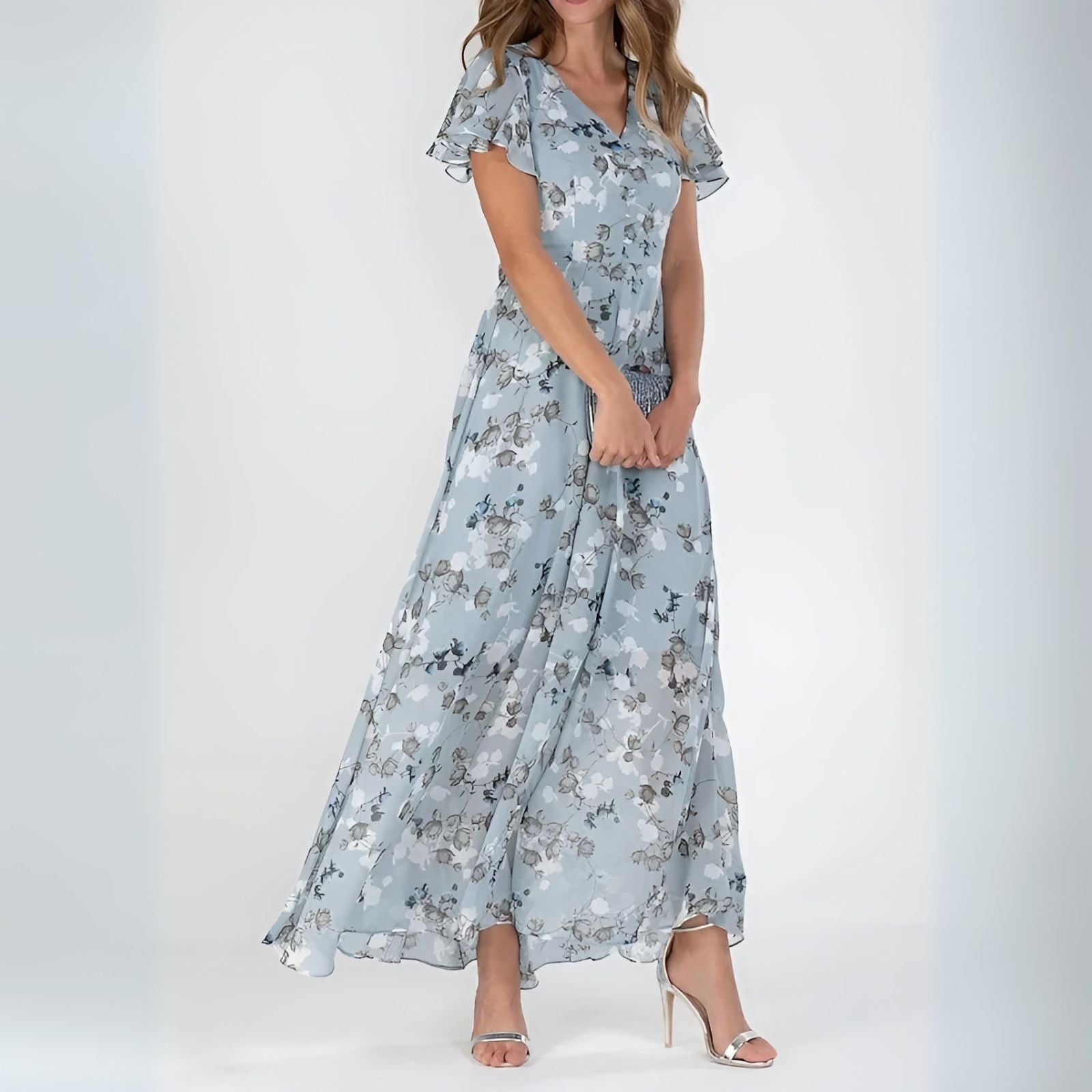 CHERRY | Floral Maxi Dress