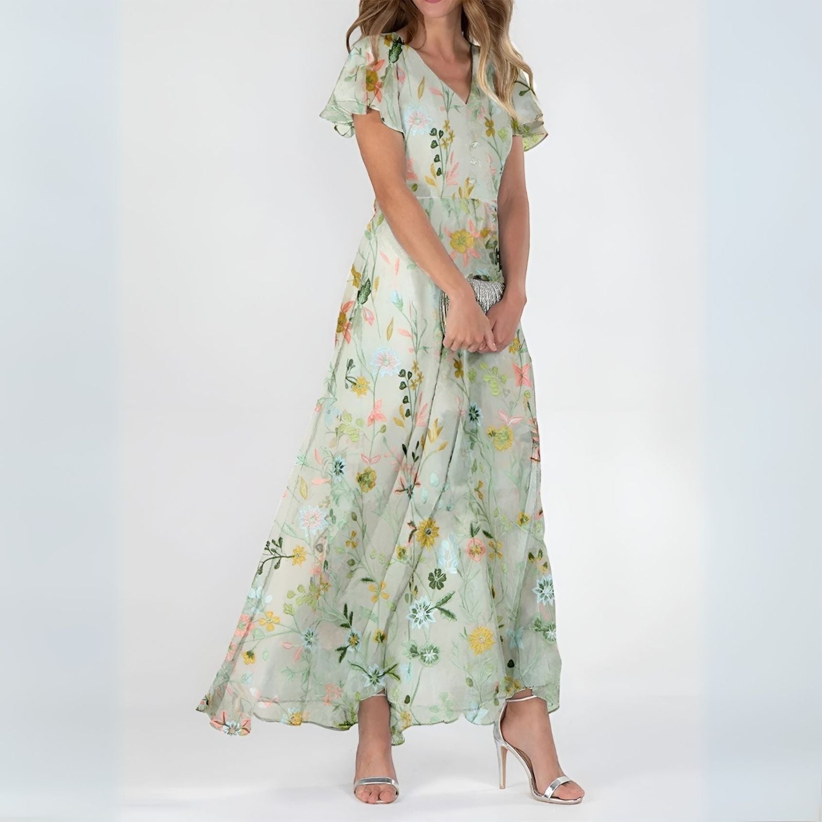 CHERRY | Floral Maxi Dress
