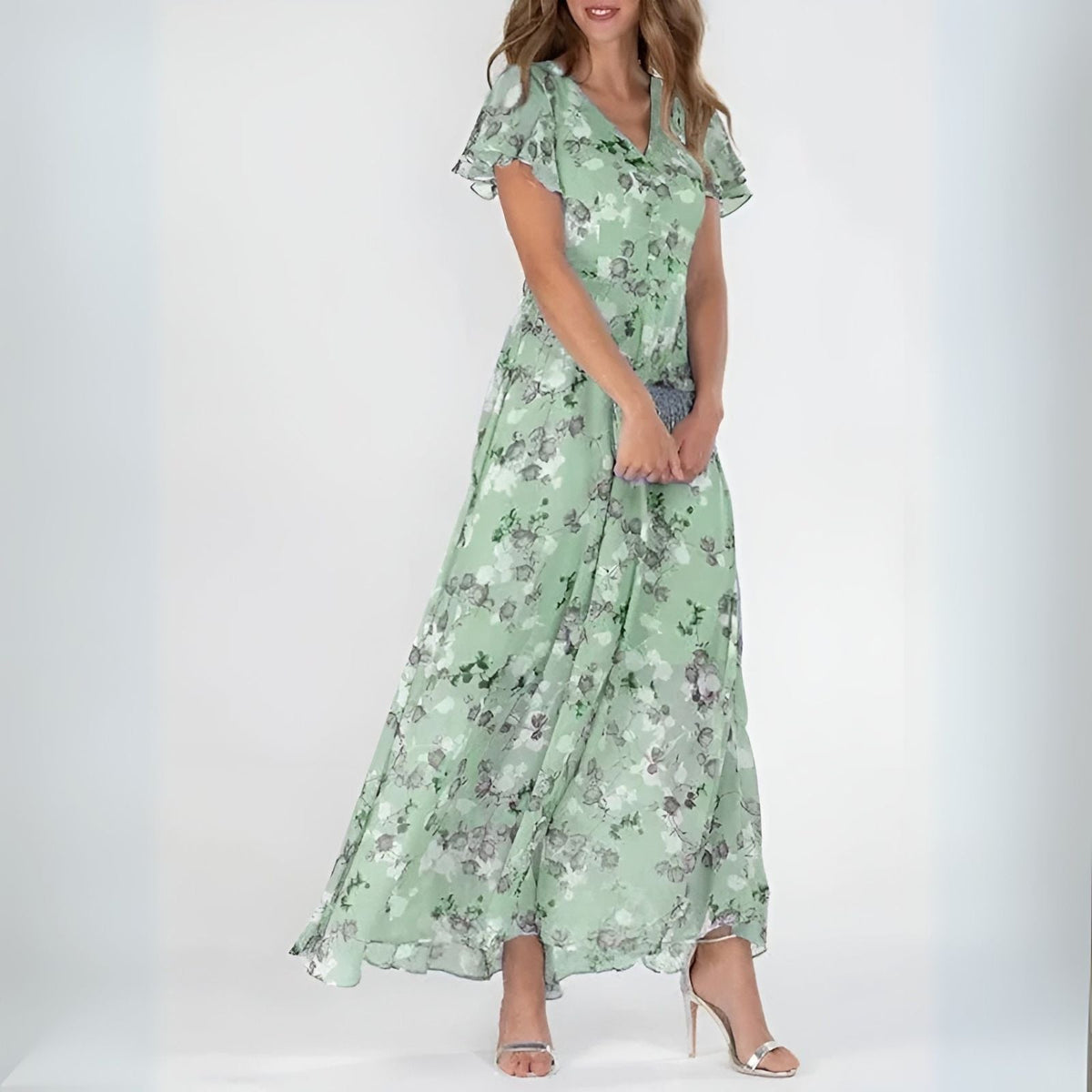 CHERRY | Floral Maxi Dress