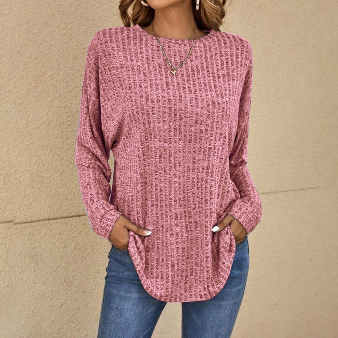 ZOE | Relaxed Fit Cotton Jumper Long Sleeve Crew Neck Sweater