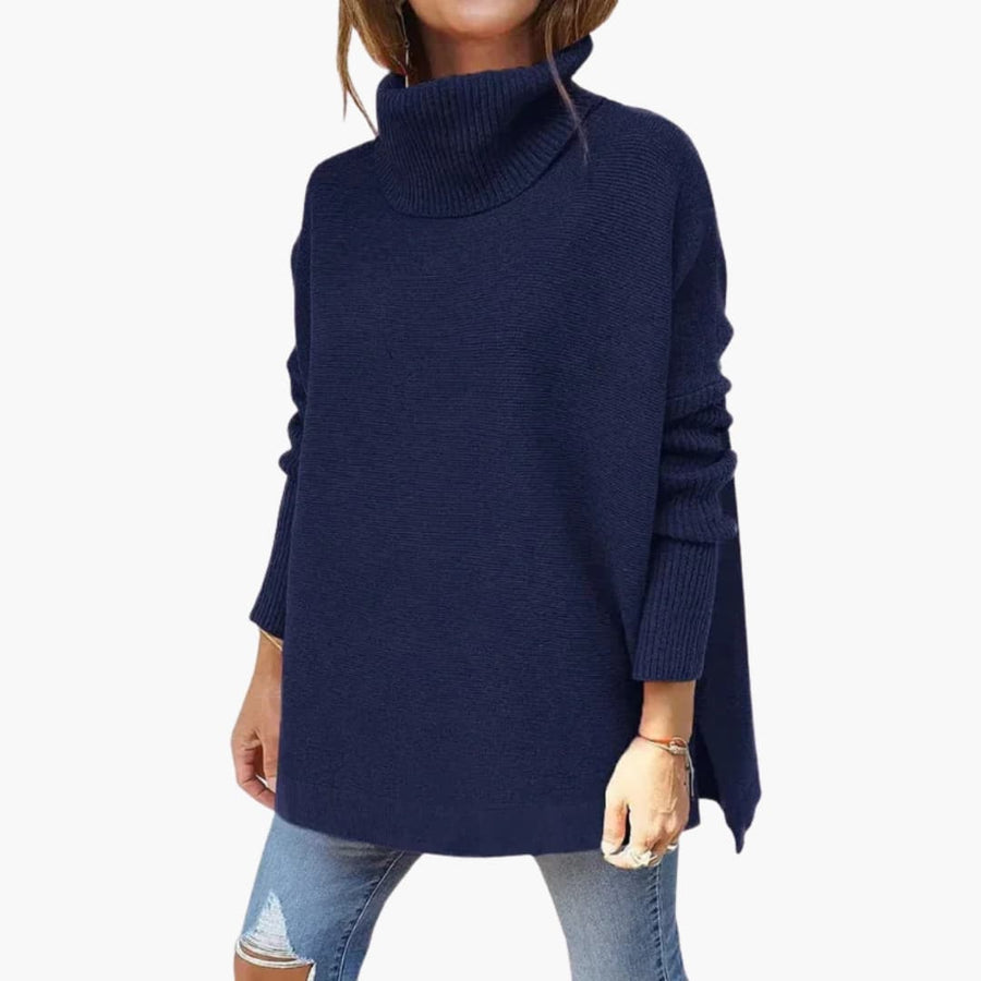 FELISHA | Oversized Turtleneck Sweater Women Cozy Relaxed Fit