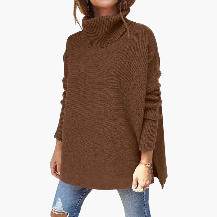 FELISHA | Oversized Turtleneck Sweater Women Cozy Relaxed Fit