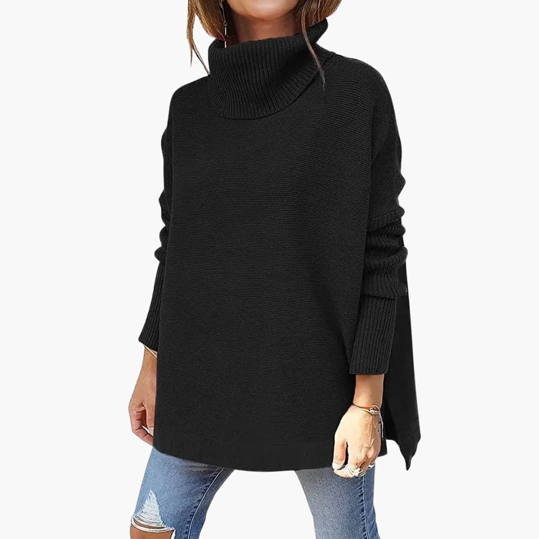 FELISHA | Oversized Turtleneck Sweater Women Cozy Relaxed Fit