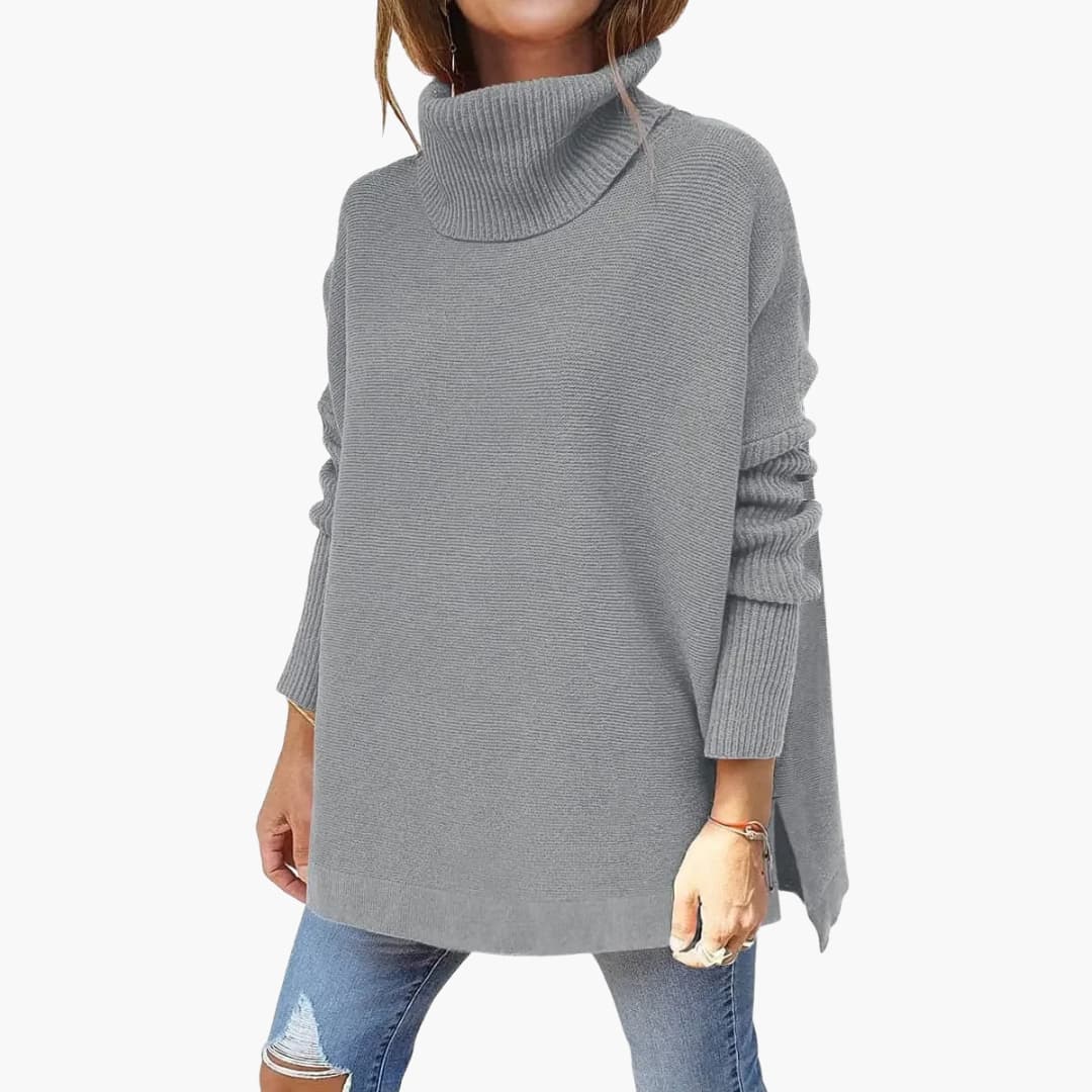 FELISHA | Oversized Turtleneck Sweater Women Cozy Relaxed Fit