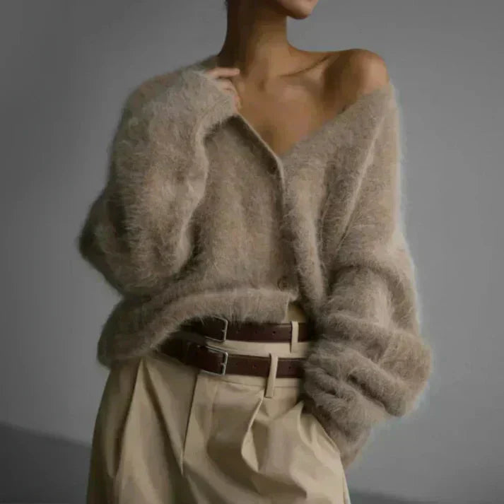 ADELE | Fuzzy Mohair Cardigan