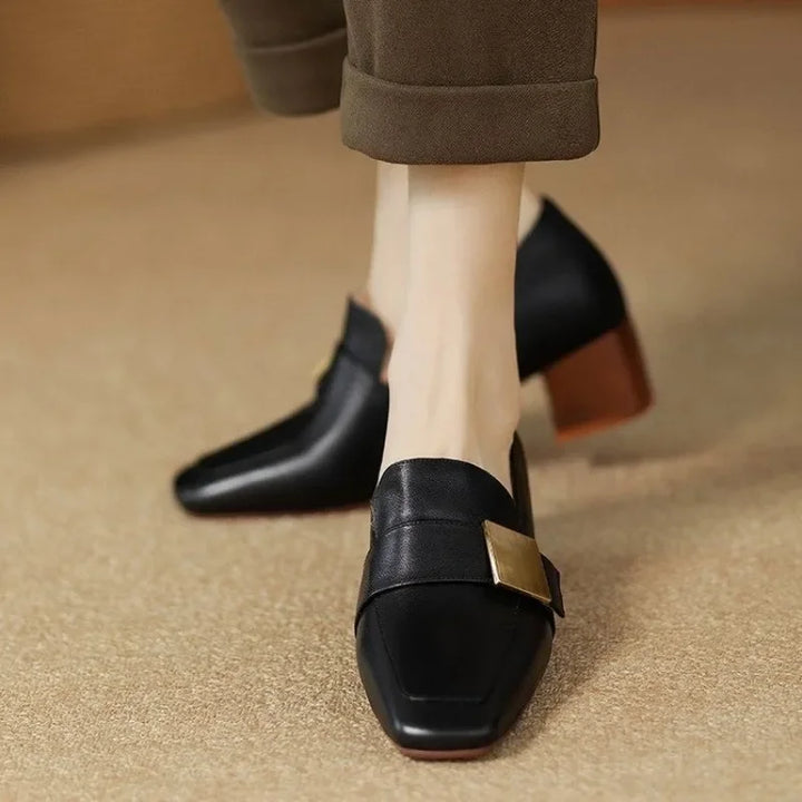 EMMA | Metallic Accent Loafers