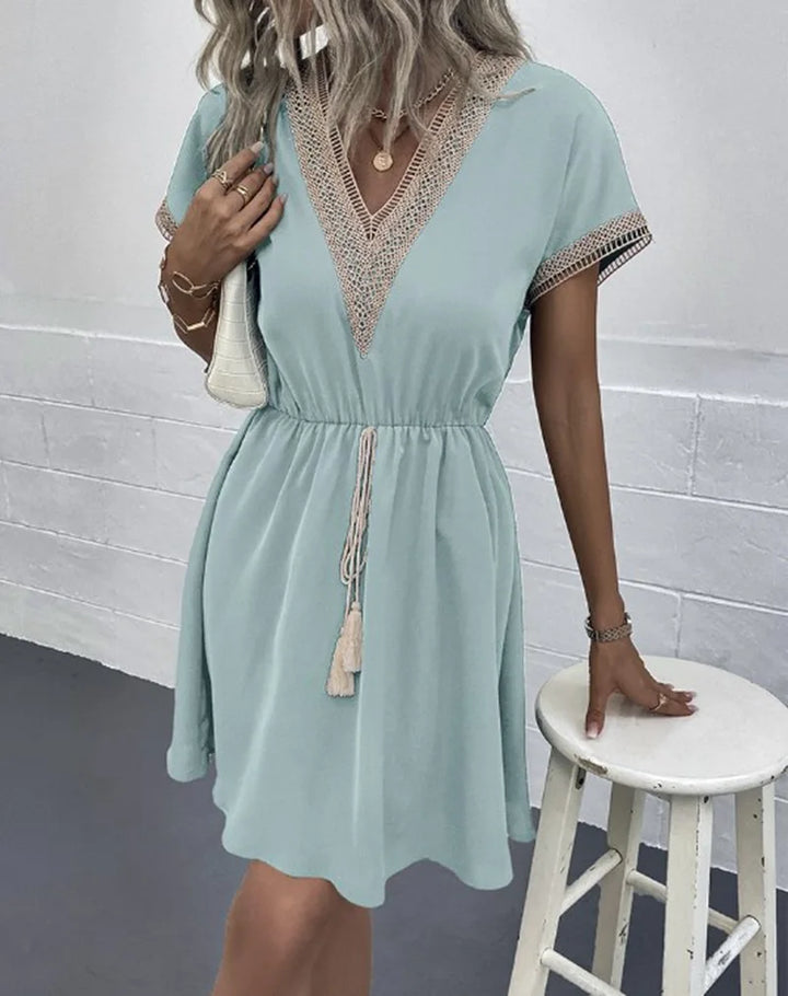 ISLA | Chic V-Neck Boho Dress
