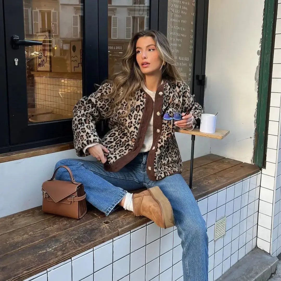 LYDIA | Chic Leopard Cardigan