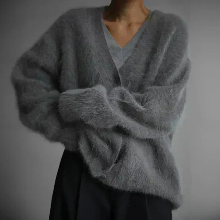 ADELE | Fuzzy Mohair Cardigan