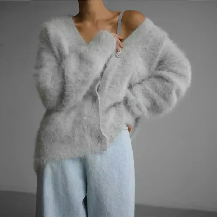 ADELE | Fuzzy Mohair Cardigan