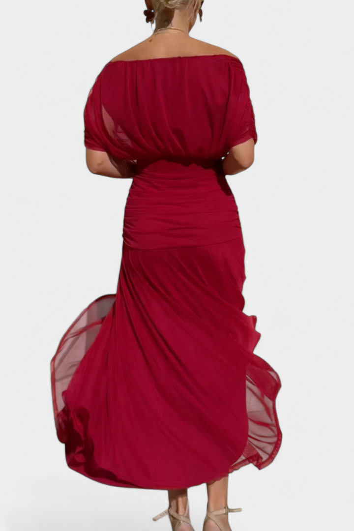 NAVA | Long Floral Dress with V-Neck