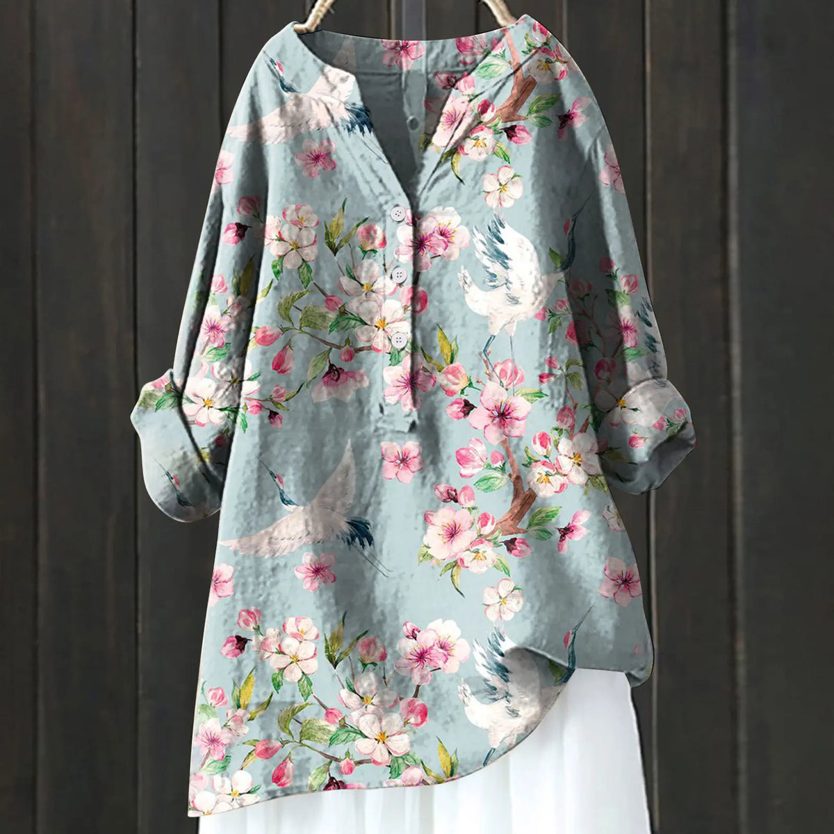 CILLIA | Floral Button-Down Blouse