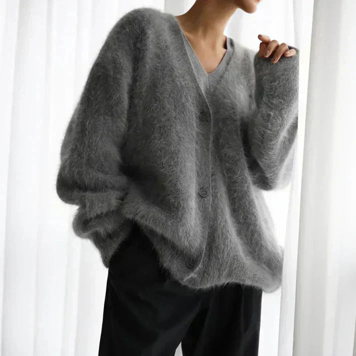 ADELE | Fuzzy Mohair Cardigan