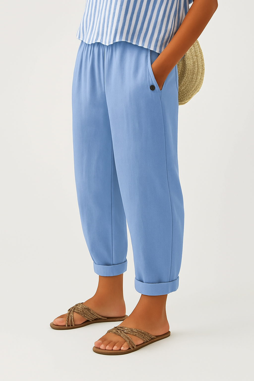 EVIE | Lightweight Wide-Leg Trousers