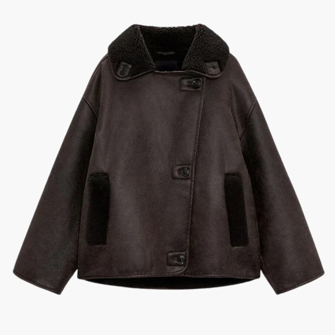 LIDIA | Oversized Lined Women's Vegan Leather Jackets